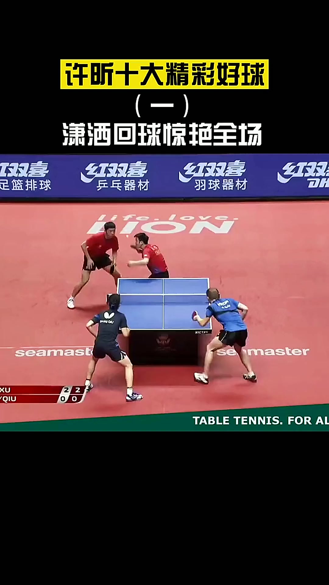 波兰乒乓球队横扫日本乒乓球队，许昕送出助攻